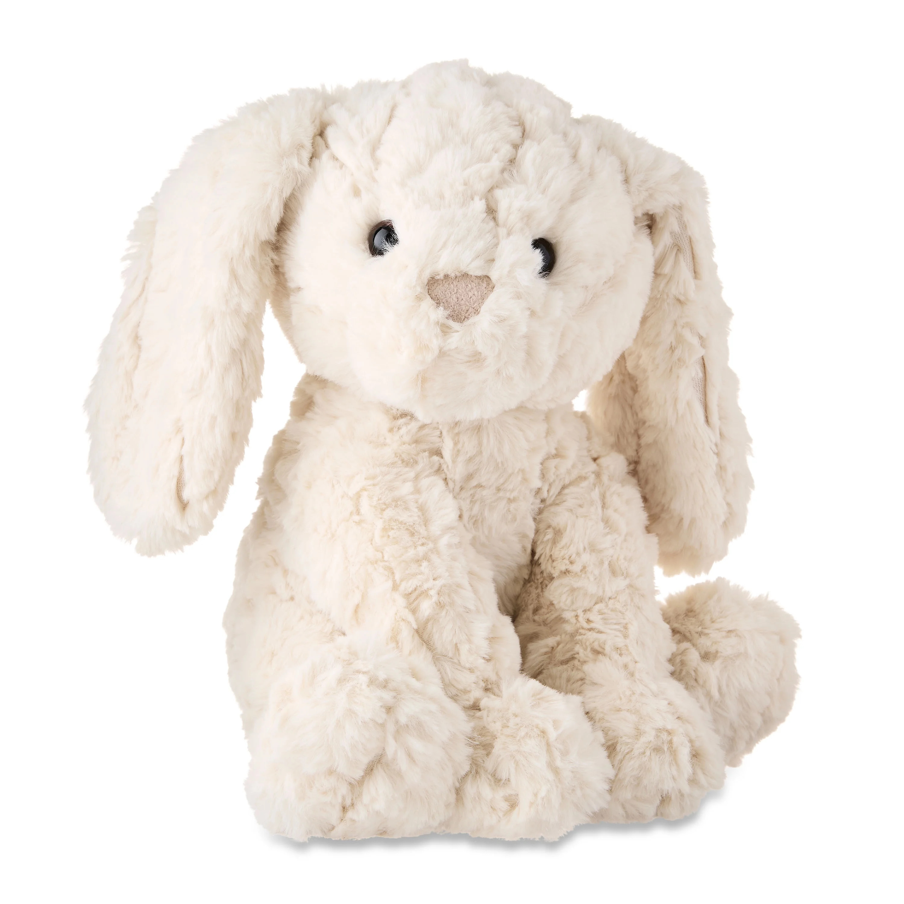 Easter Medium Cream Curly Bunny Plush, 10 in, by Way To Celebrate | Walmart (US)