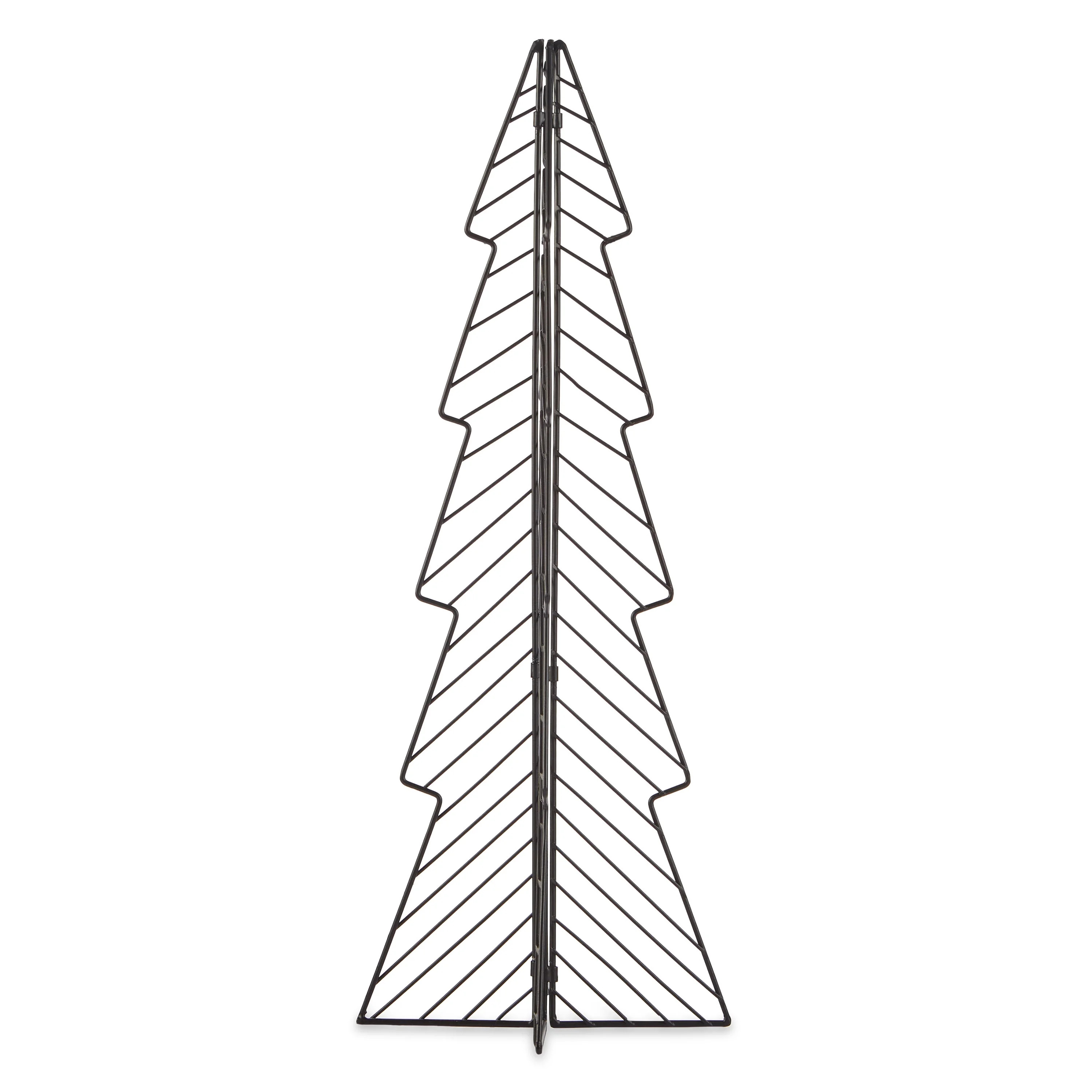 Medium Folding Black Wire Christmas Tree Decor, 24 in, by Holiday Time | Walmart (US)