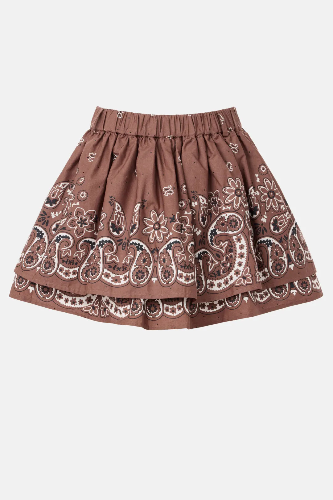 Print Mini Skirt With Rhinestones | Rent the Runway