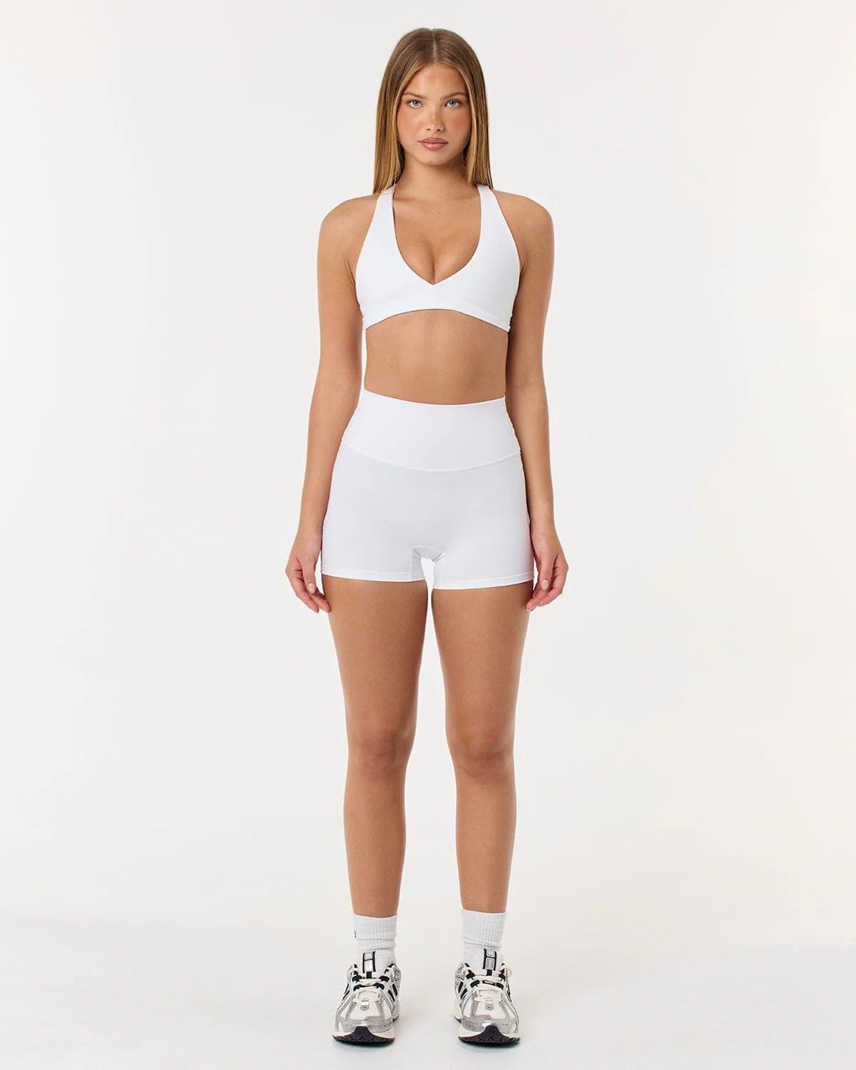Serenity Shorts 4" | White | Crop Shop Boutique US