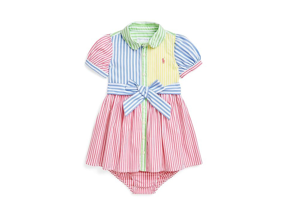 Polo Ralph Lauren Kids Striped Cotton Fun Shirtdress Bloomer (Infant) Girl's Dress : 18 Months | Zappos