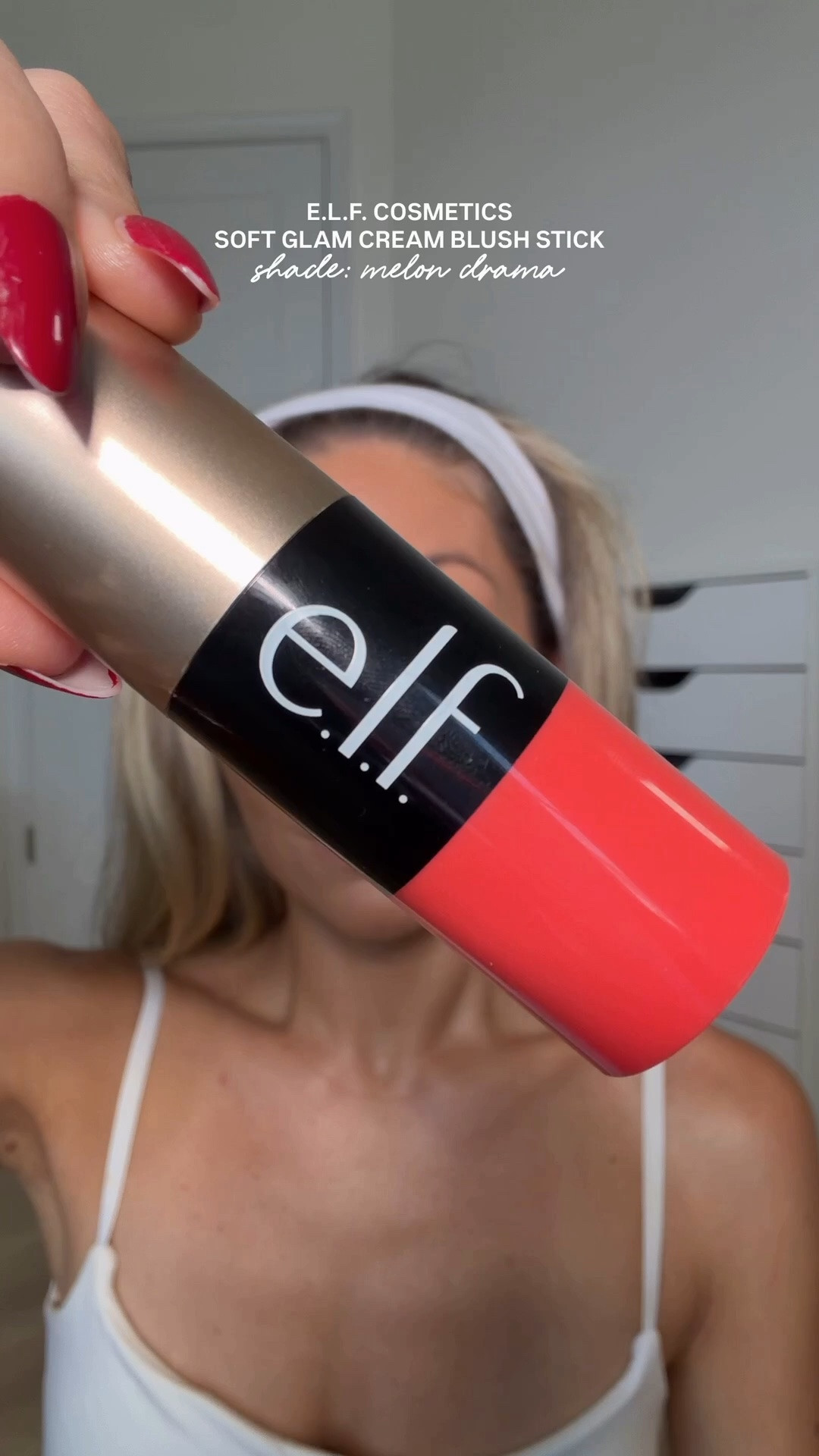 E.L.F. cosmetics NEW soft glam cream blush stick in Melon Drama 🍈✨ 🤍 

Elf makeup
Drugstore makeup
Elf blush 
Affordable makeup 
Blush tutorial

#LTKgrwm #LTKBeauty #LTKselfcare