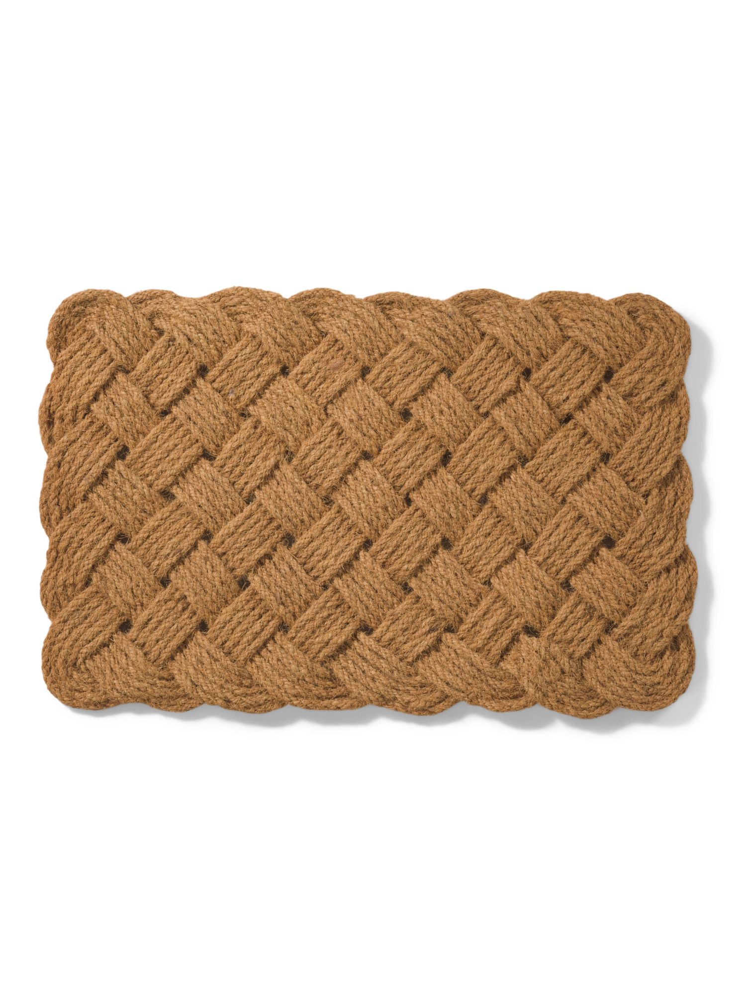 Natural Handwoven Knotted Rope Doormat | Rugs | Marshalls | Marshalls