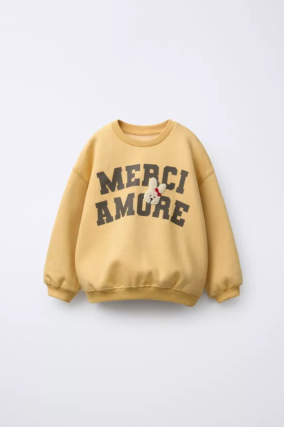 VARSITY TERRY PATCH APPLIQUÉ SWEATSHIRT | Zara US