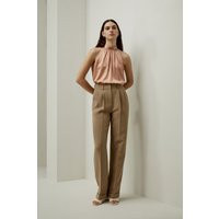 LILYSILK Silk Halter Neck Top - for Women - Quartz Rose Premium Silk - Stylish Sleeveless Tank Top M | LilySilk