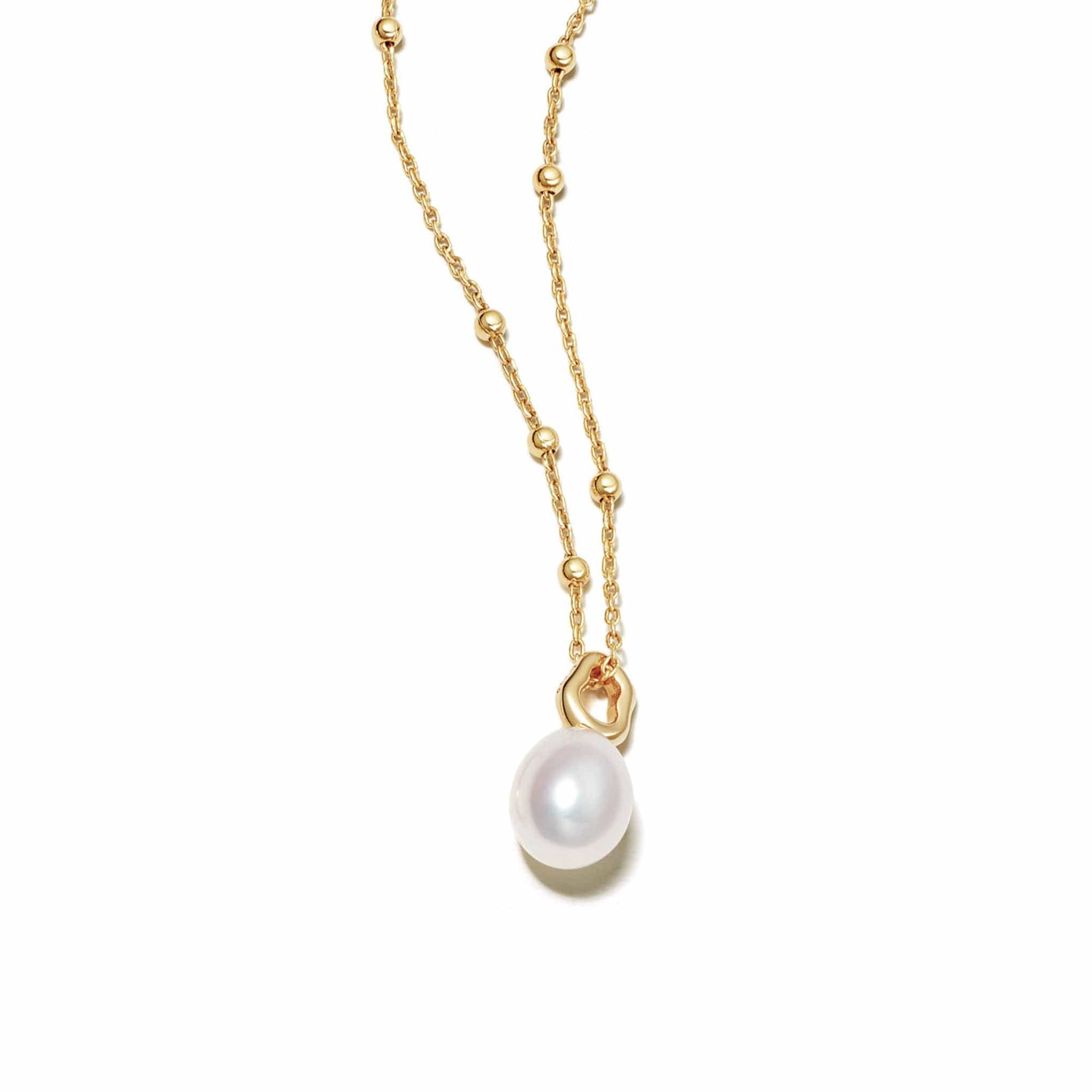 Baroque Pearl Pendant Necklace 18ct Gold Plate | Daisy London Jewellery