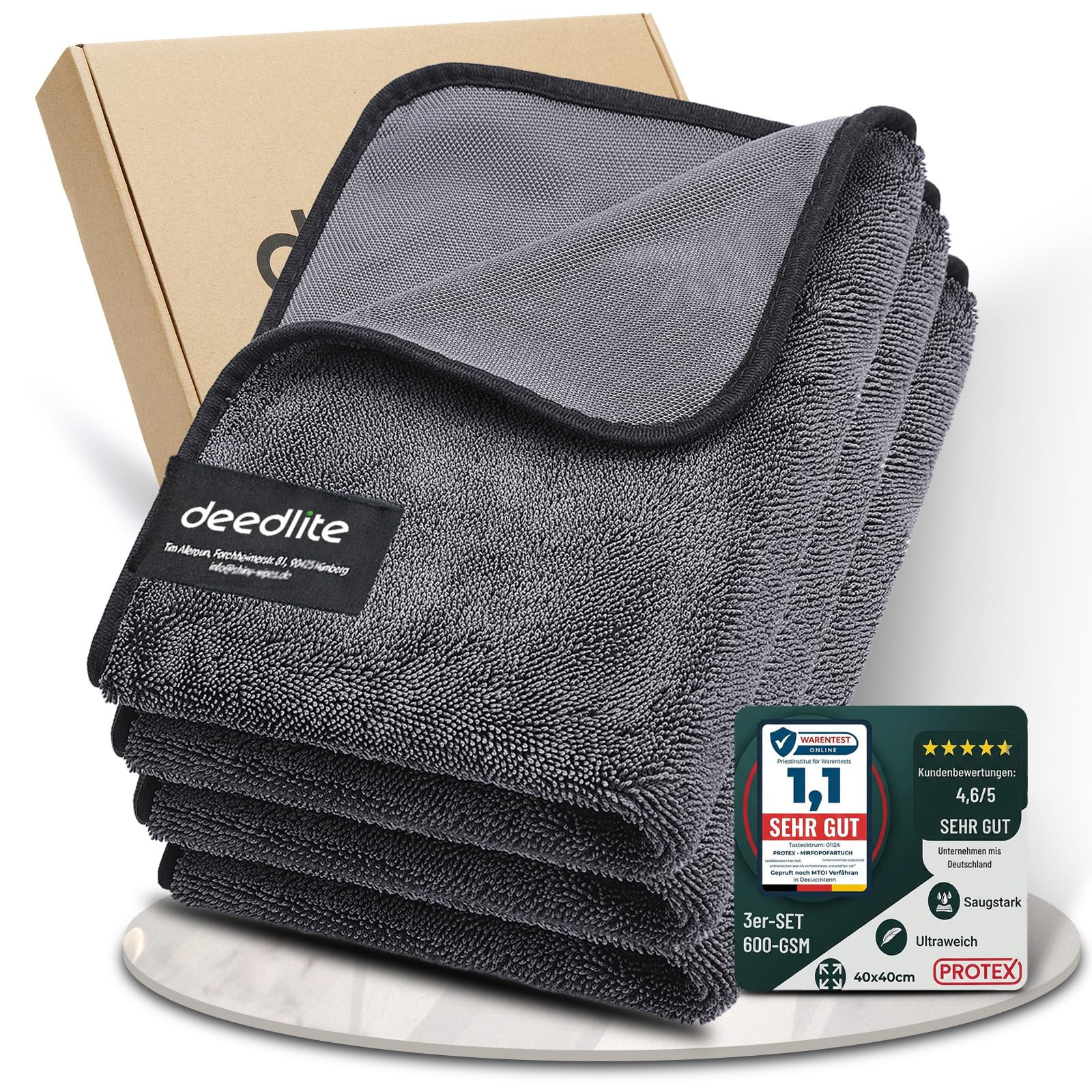 Shiny Bath Wipes Shower Cleaning Cloths, Premium Car Drying Towel | Ultra Absorbent Twisted-Loop ... | Amazon (US)