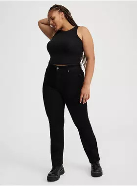 Bombshell High-Rise Straight Jean | Torrid (US & Canada)