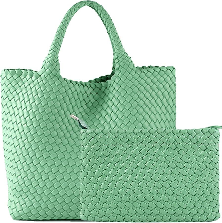 Fashion Woven Bag Shopper Bag Travel Handbags and Purses Women Tote Bag Large Capacity Shoulder B... | Amazon (US)