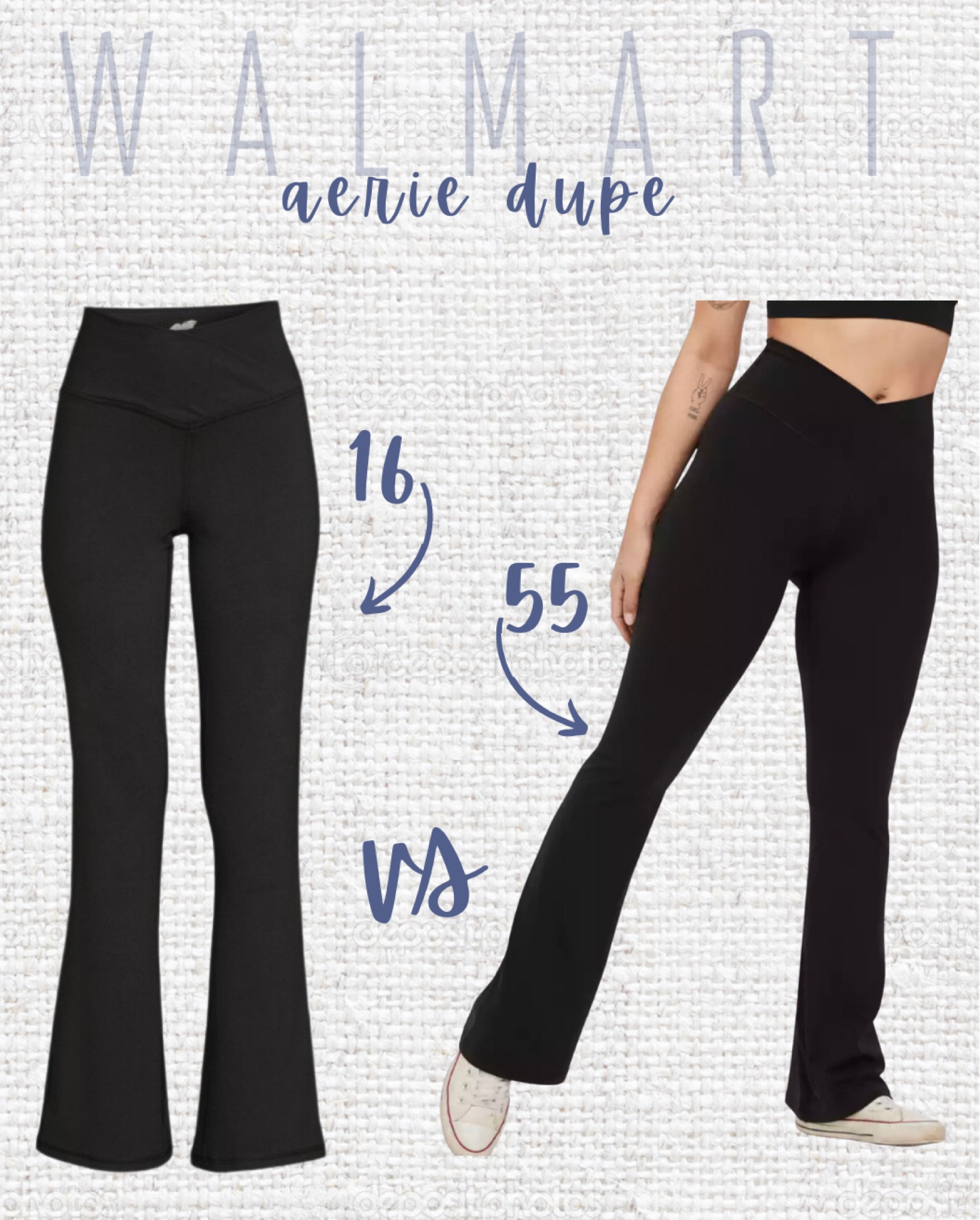 Walmart dupe of the viral Aerie Crossover Flare Leggings👀


High Waisted Yoga Pants, Affordable Activewear, Exercise Attire, Cute Leggings, Gym Time

#LTKsalealert #LTKfit #LTKunder50