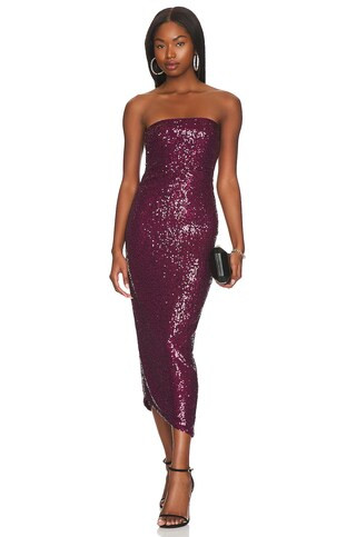 House of Harlow 1960 x REVOLVE Sarai Midi Dress in Deep Magenta from Revolve.com | Revolve Clothing (Global)