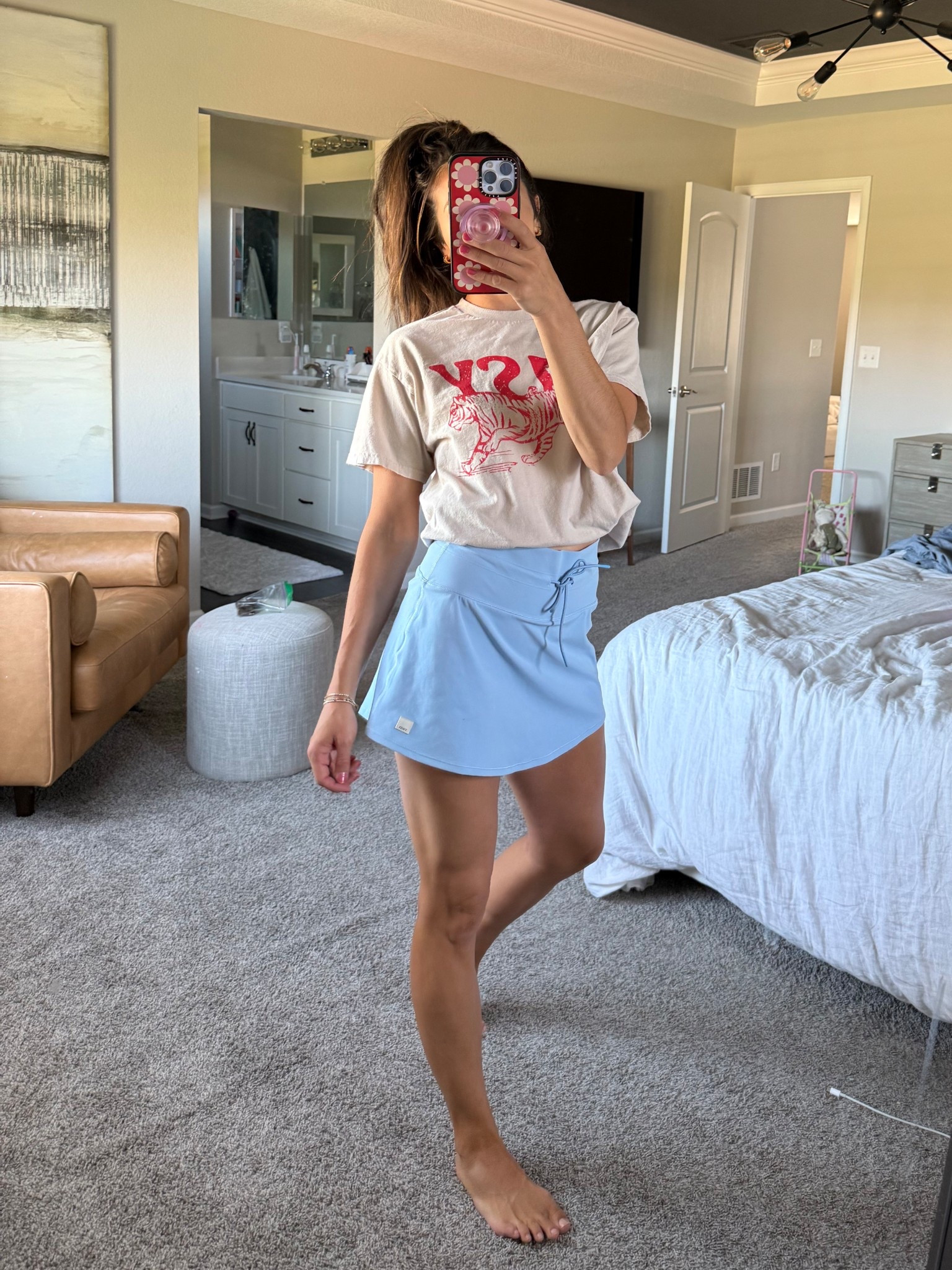 Easy tiger 🐅 tee and vuori active tennis skirt. Wearing a size small in the skirt and top. Perfect for casual Fourth of July 

#LTKSummerEdit #LTKSeasonal #LTKActive