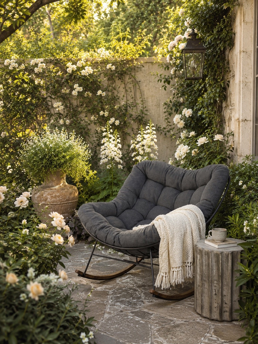 The coziest little garden escape 🌿🤍

If you need me, I’ll be right here with a good book, a warm cup of coffee, and this dreamy reading nook tucked among the blooms. ✨ This oversized papasan-style chair creates the perfect spot to unwind while the lush garden backdrop makes the entire space feel like a hidden retreat straight out of a European cottage garden.

Soft textures, timeless neutrals, and layers of beautiful florals make this one of my favorite ways to create a cozy outdoor sanctuary at home. 🌸

Follow @farmtotablecreations on Instagram for more cozy home finds and elevated outdoor inspiration 🤍

#LTKHome #GardenInspiration #OutdoorLiving #CozyCorner #ReadingNook #CottageGarden #EuropeanFarmhouse #OutdoorDecor #BackyardGoals #GardenStyle #NeutralDecor #HomeInspo #OutdoorOasis #PatioDecor #LTKStyle

#LTKHome #LTKSaleAlert