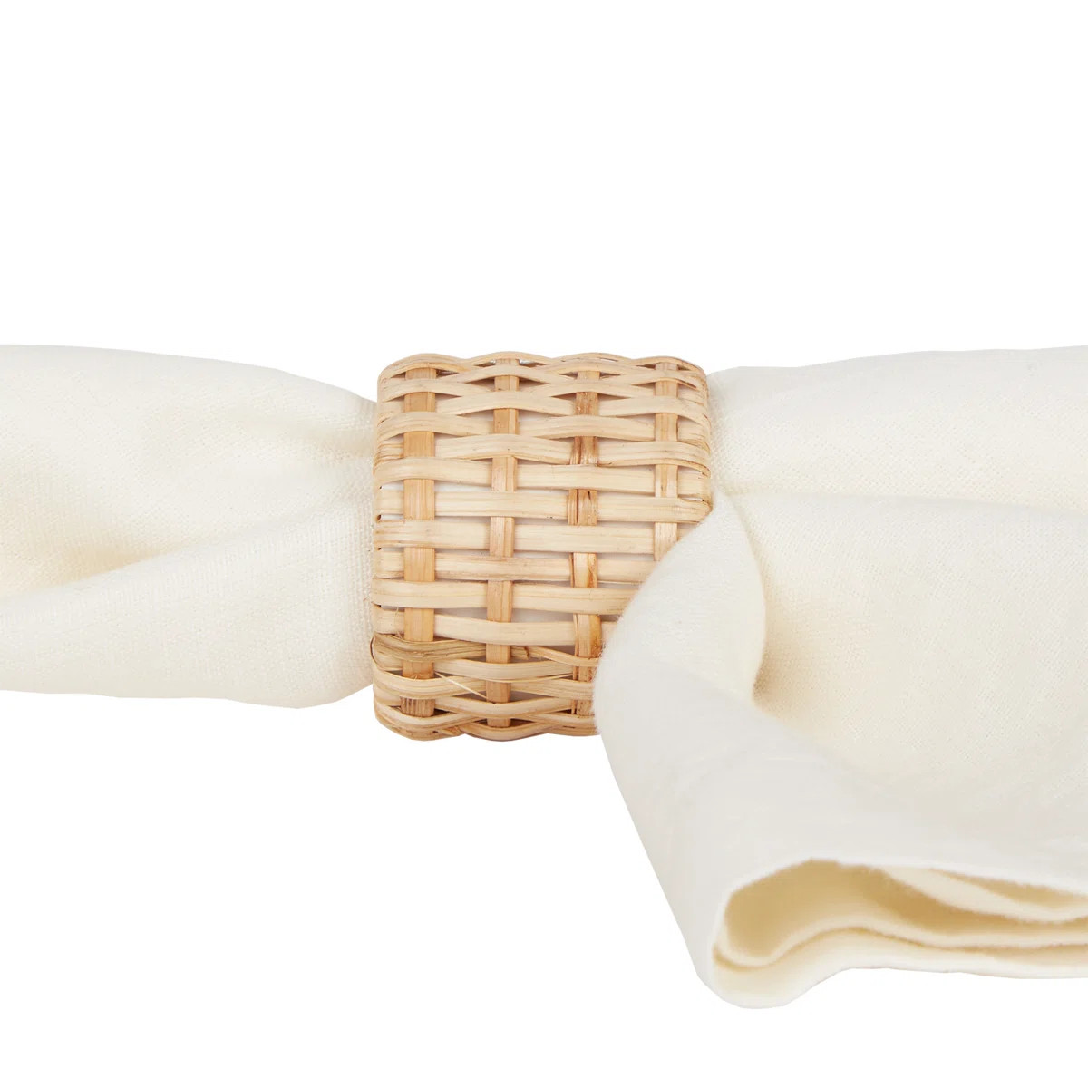 Rattan Porcelain China Napkin Ring (Set of 6) | Wayfair North America