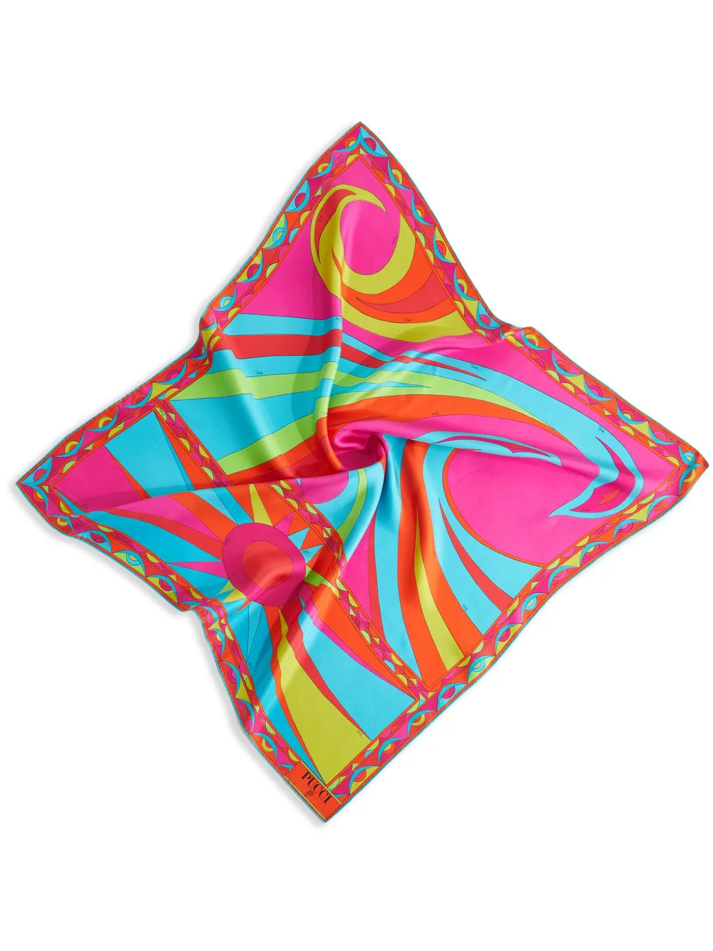 PUCCI Large Cigni-print Silk Scarf - Farfetch | Farfetch Global