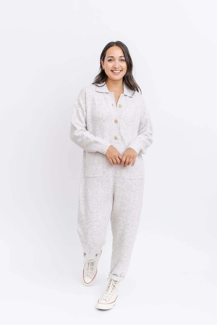 Florence Jumpsuit in Oatmeal | SMASH+TESS CA