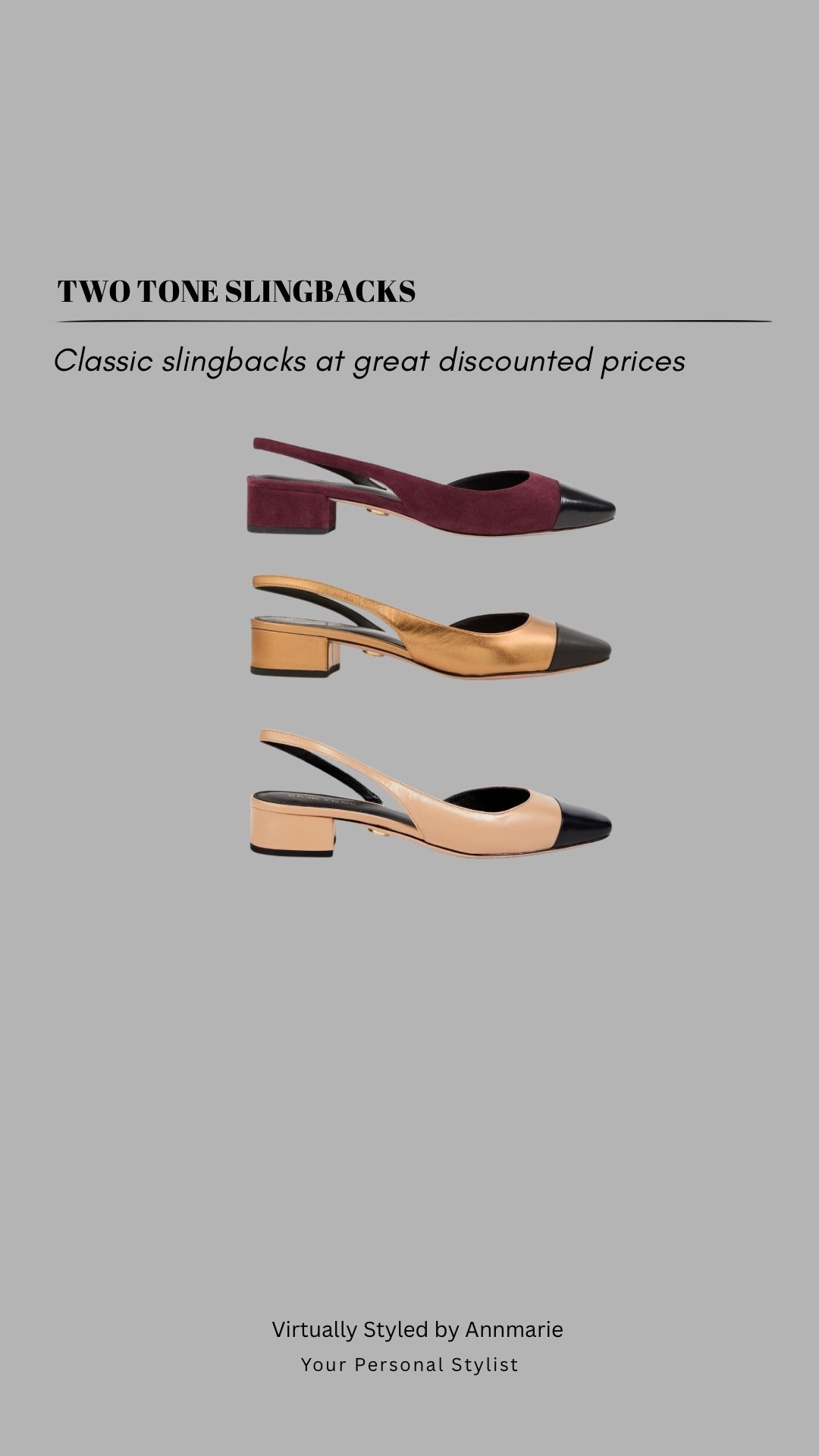 Two tone slingbacks 

#LTKshoes