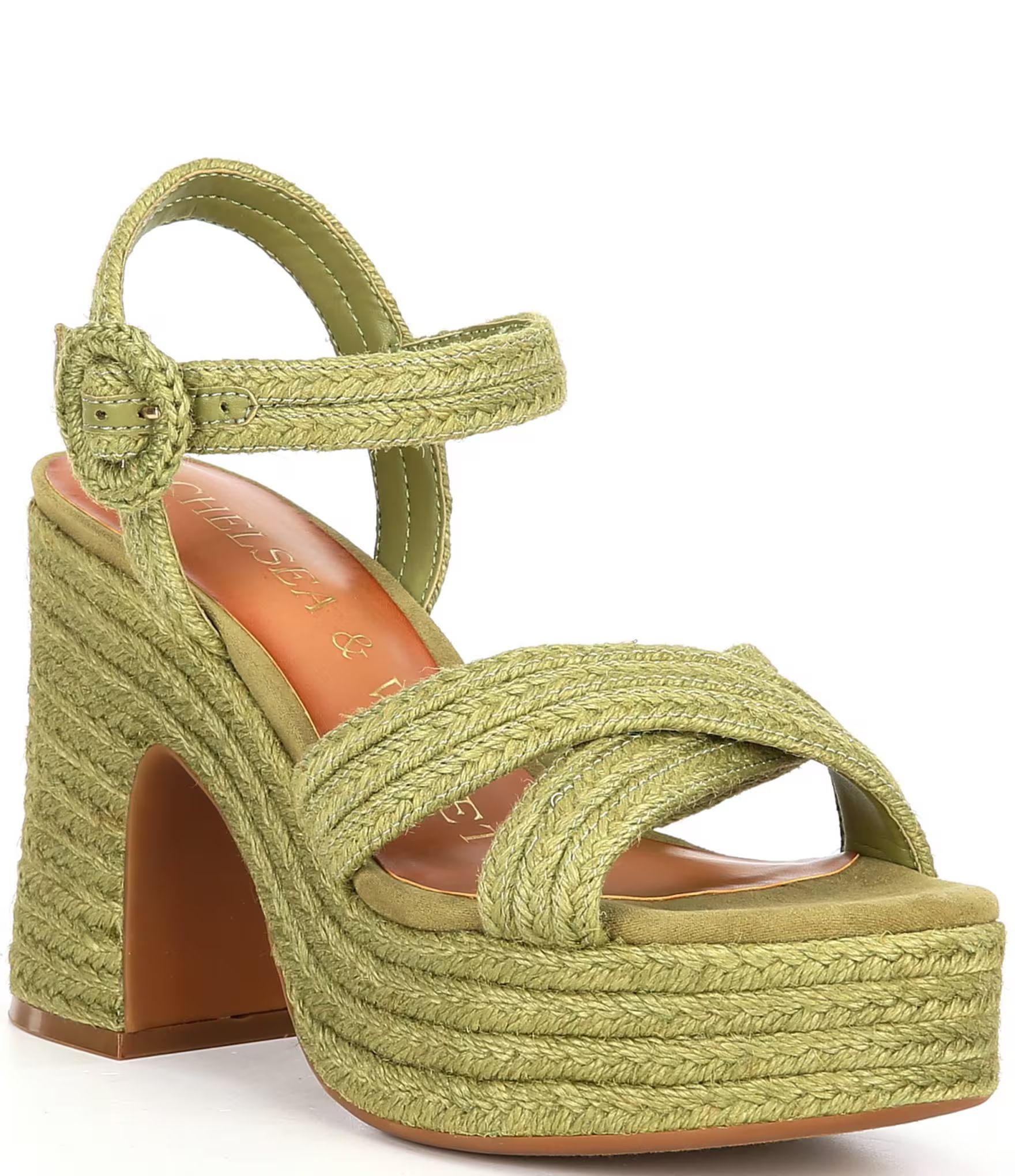 Brianna Woven Jute Cross Band Platform Sandals | Dillard's