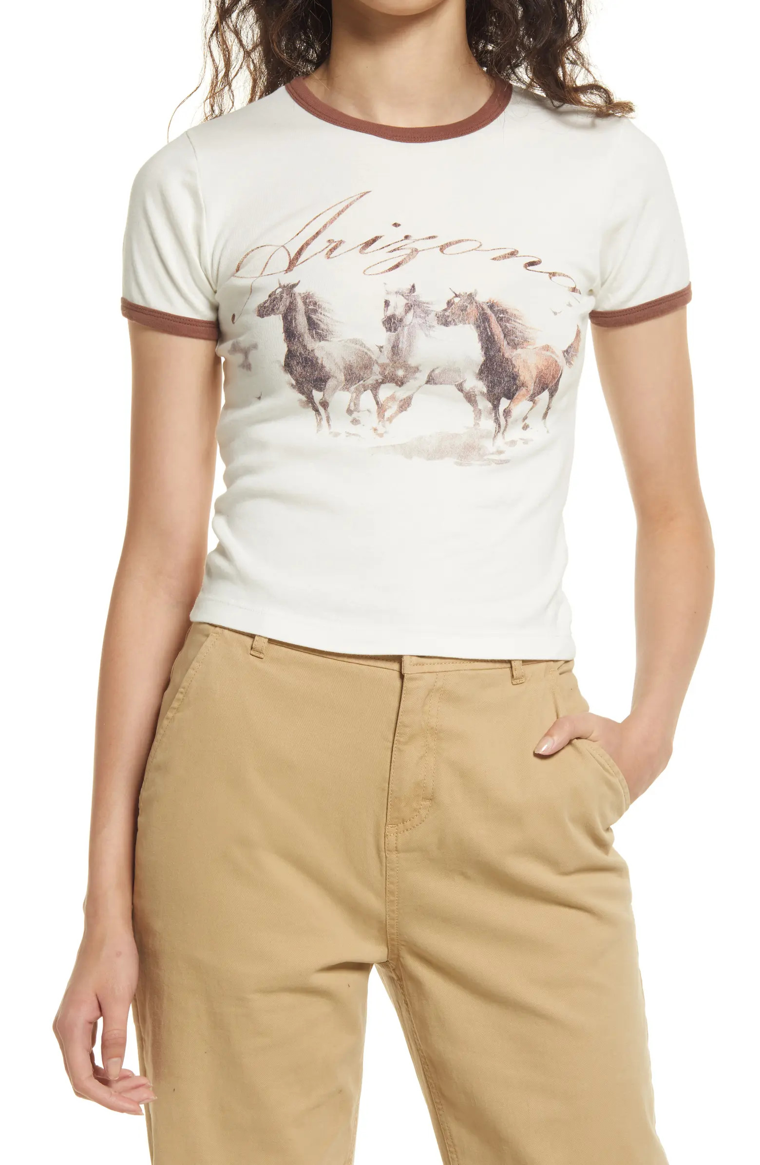BDG Urban Outfitters BDG Arizona Horse Organic Cotton Short Sleeve Graphic Tee | Nordstrom | Nordstrom