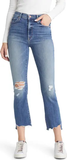 The Insider High Waist Crop Step Chew Hem Jeans | Nordstrom