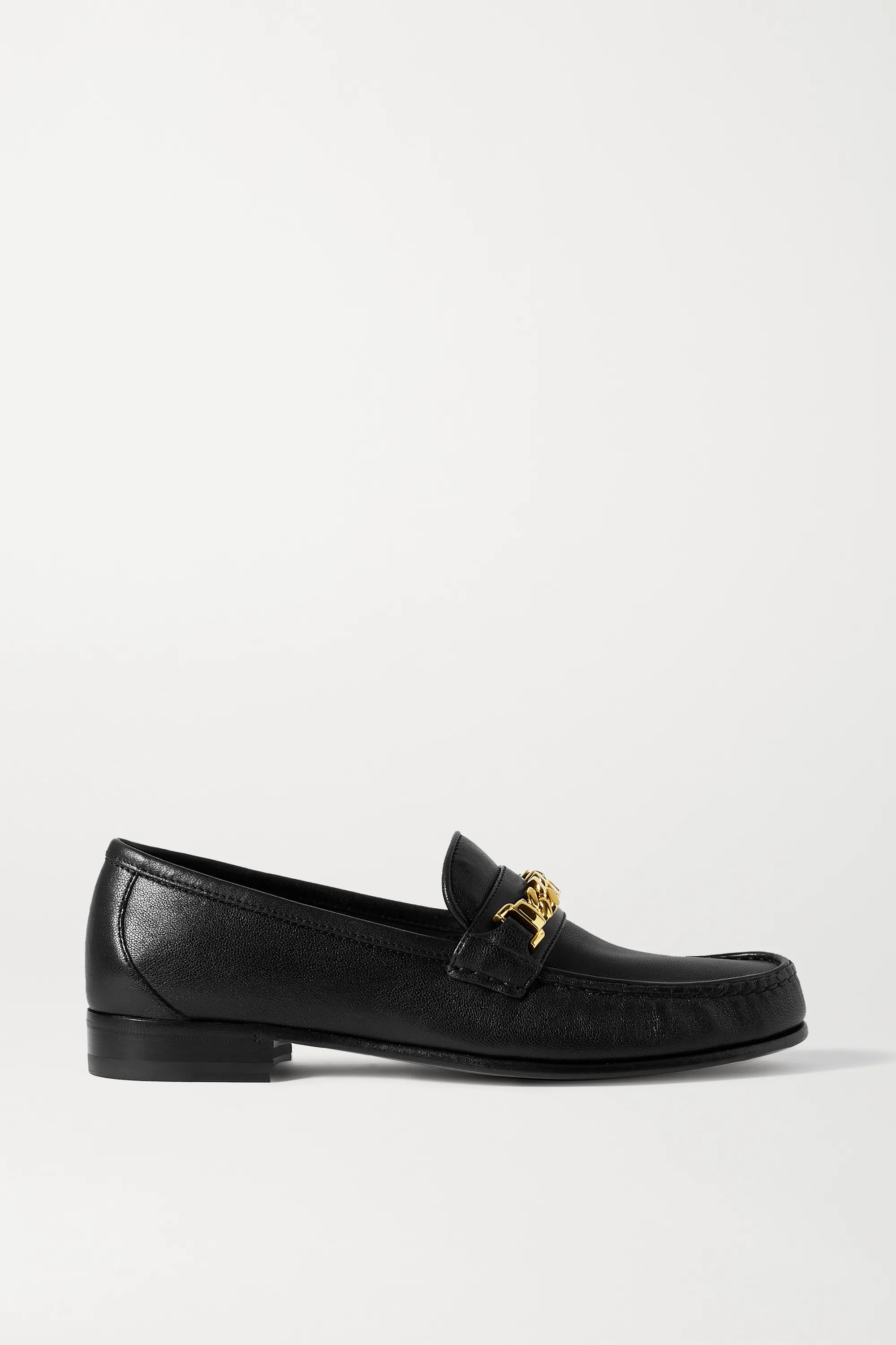 Sylvie chain-embellished leather loafers | NET-A-PORTER (UK & EU)