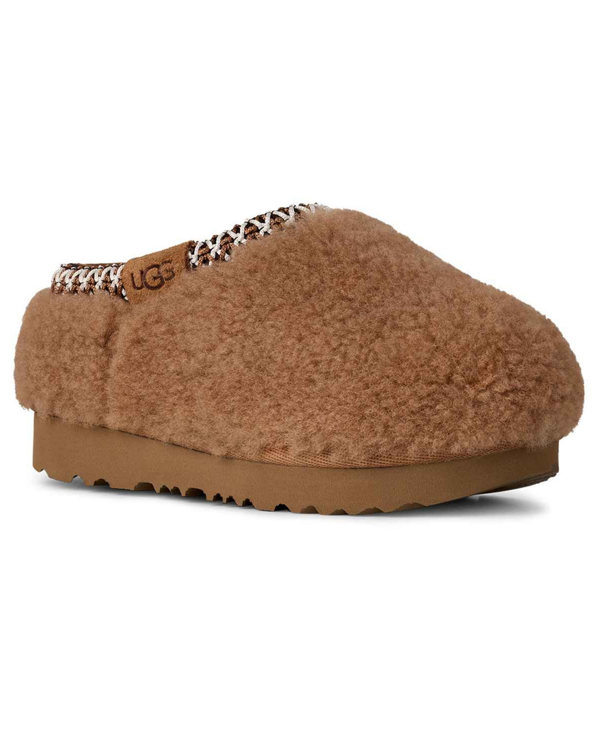 Ugg Toddler Boys and Girls Tasman Maxi Curly Slippers - Chestnut | Macy's