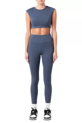 Grey Lab Women's Leggings, Navy Blue, Small | Belk