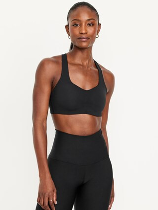 Light Support PowerSoft Strappy Sports Bra | Old Navy (US)