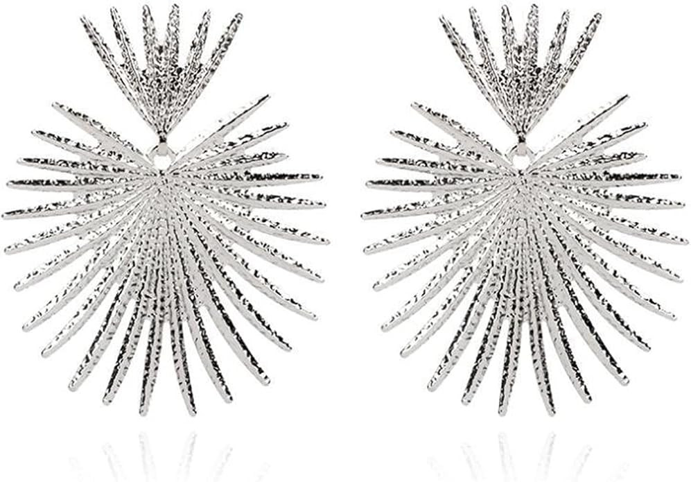 Bohemian Heart Dangle Earrings Studs Gold Star Statement Earrings Flower Geometric Exaggerated Fa... | Amazon (US)