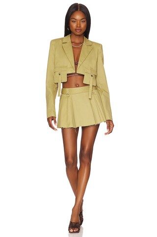 BY.DYLN Parsons Skirt in Light Khaki from Revolve.com | Revolve Clothing (Global)