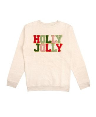 Woman Holly Jolly Patch Christmas Adult Sweatshirt | Bloomingdale's (US)