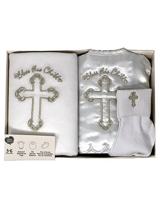 Precious Moments Baby Boys and Girls 3-piece Christening Gift Set & Reviews - Sets & Outfits - Ki... | Macys (US)