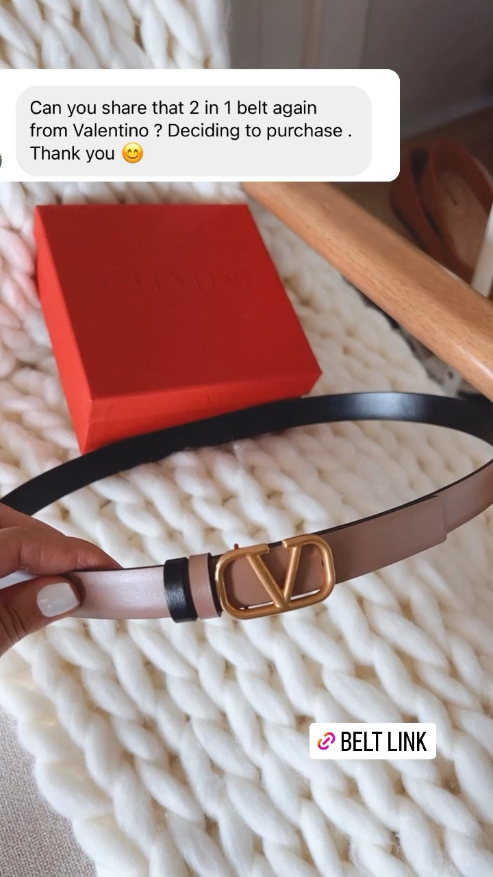 VLogo leather belt curated on LTK