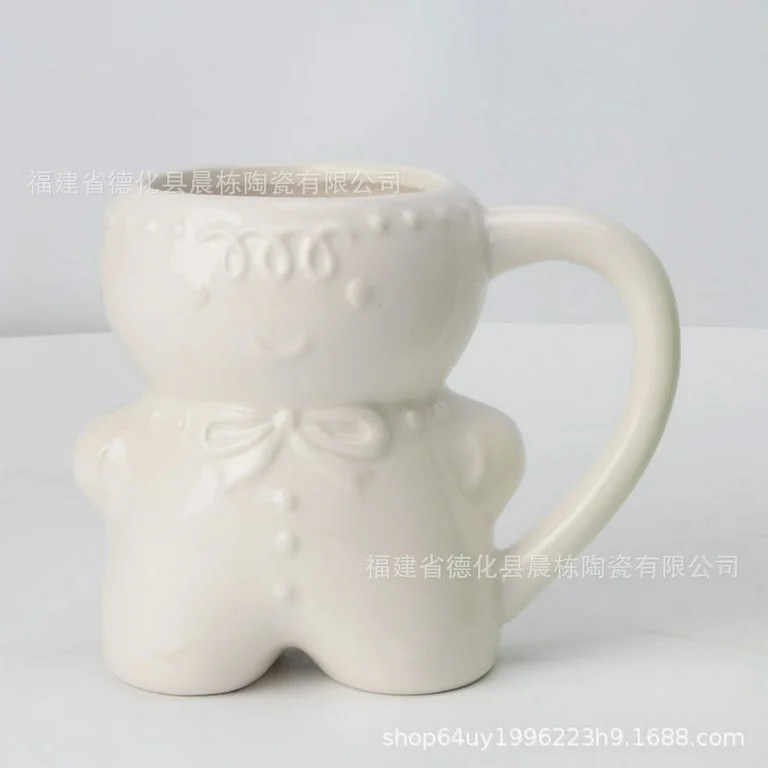 Christmas Gingerbread Man Cup Ceramic Coffee Cup Decorative Milk Mug Xmas Party Favor | Walmart (US)