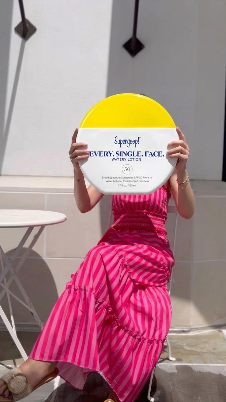 @Supergoop! 
The sun is non-negotiable, but your protection doesn't have to be heavy. We believe in SPF that feels like a second skin—weightless, invisible, and ready for anything. It's the essential final step that allows you to embrace the day, just like this perfect pop of pink for summer. Find your daily shield at glossbureau.com or shop via the link in our bio. ☀️

#LTKOver40 #LTKBeauty #LTKmorningroutine