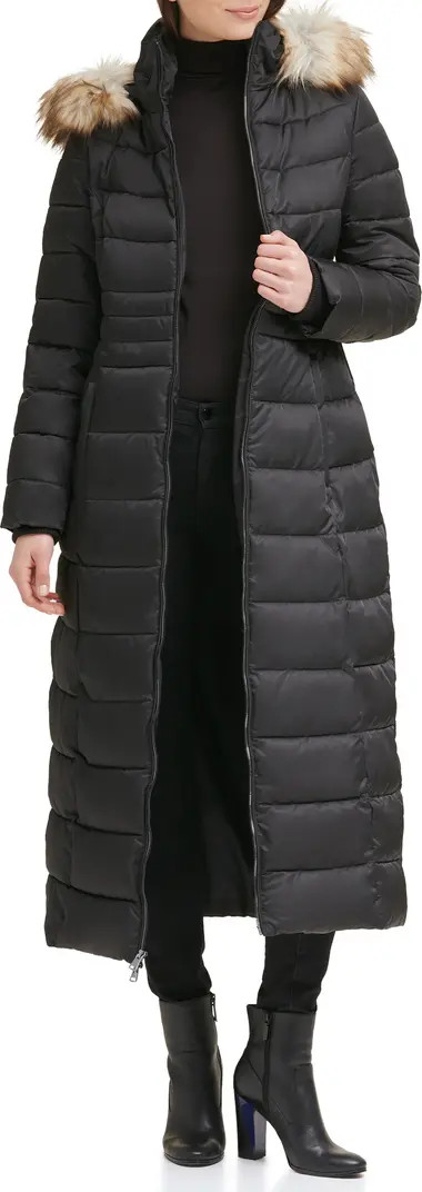 Kenneth Cole Faux Fur Hood Zip Front Puffer Jacket | Nordstromrack | Nordstrom Rack