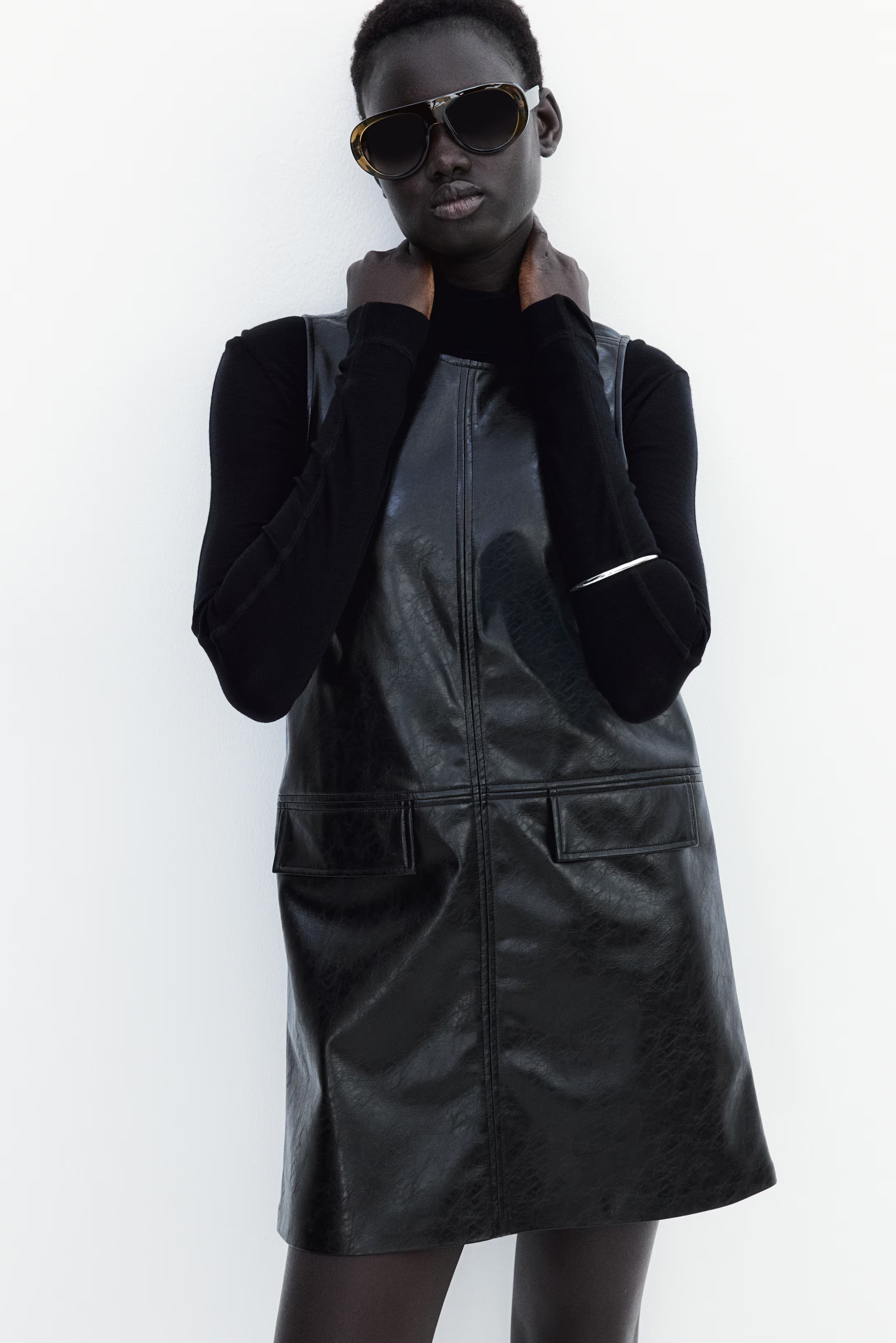 Coated mini dress | H&M (UK, MY, IN, SG, PH, TW, HK)