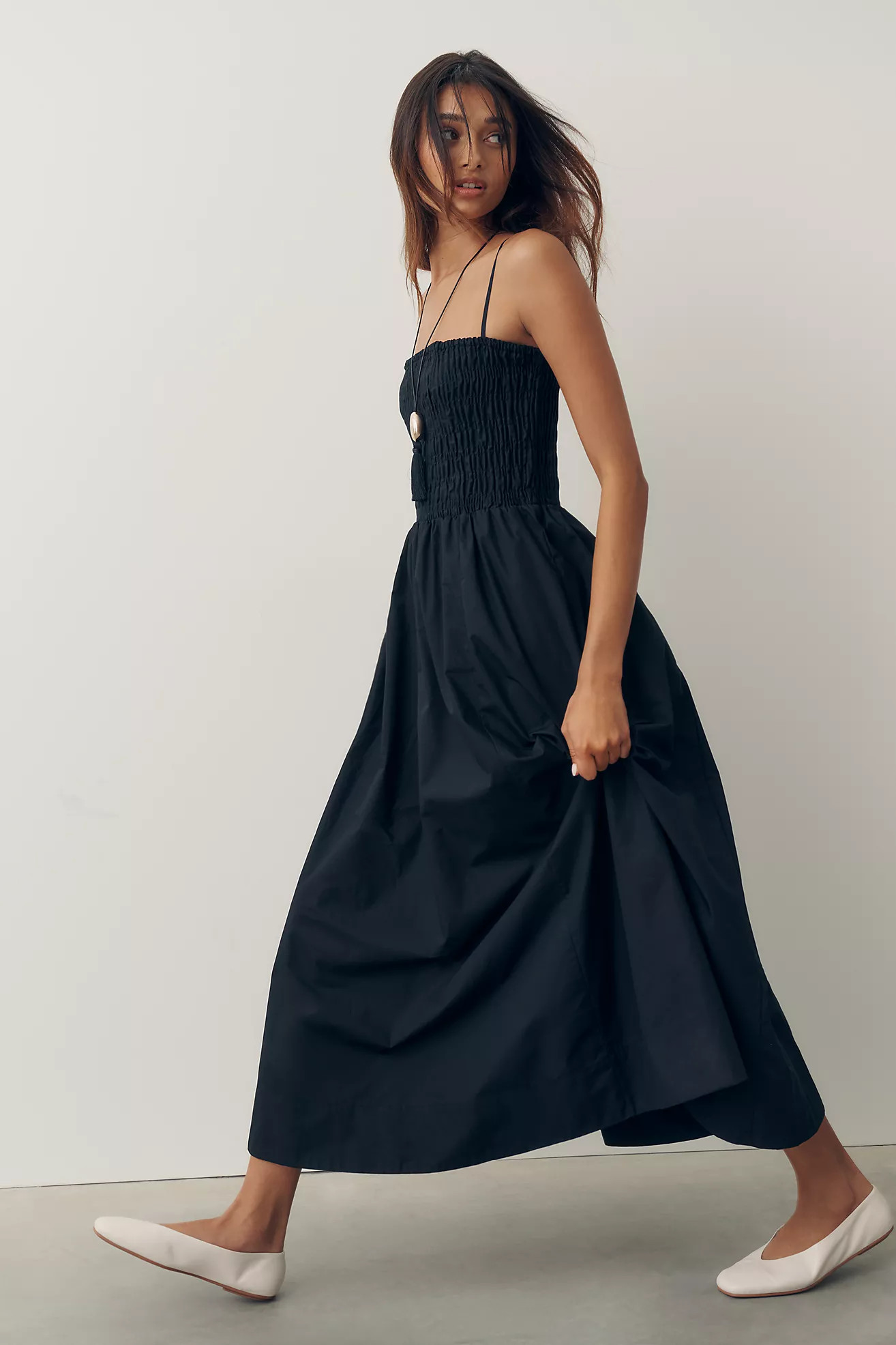 By Anthropologie Cotton Smocked Fit & Flare Dress | Anthropologie (US)