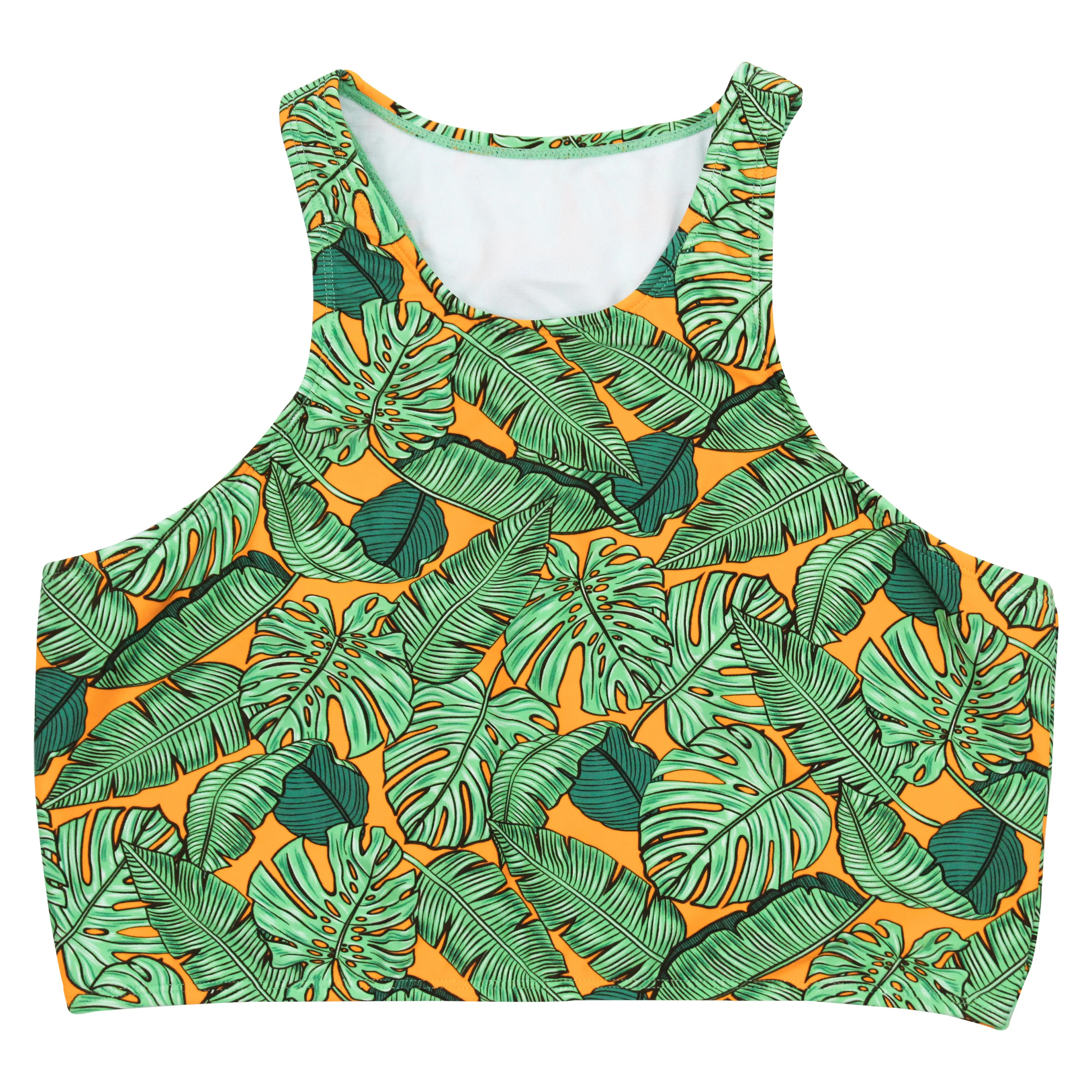 Women's Halter Bikini Top UPF 50+ | "The Tropics" | SwimZip