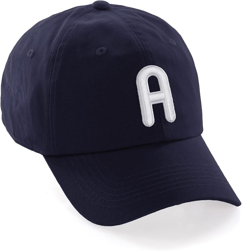 Daxton Classic Baseball Dad Hat Embroidered Initial Letter Low Profile Hat Cap | Amazon (US)