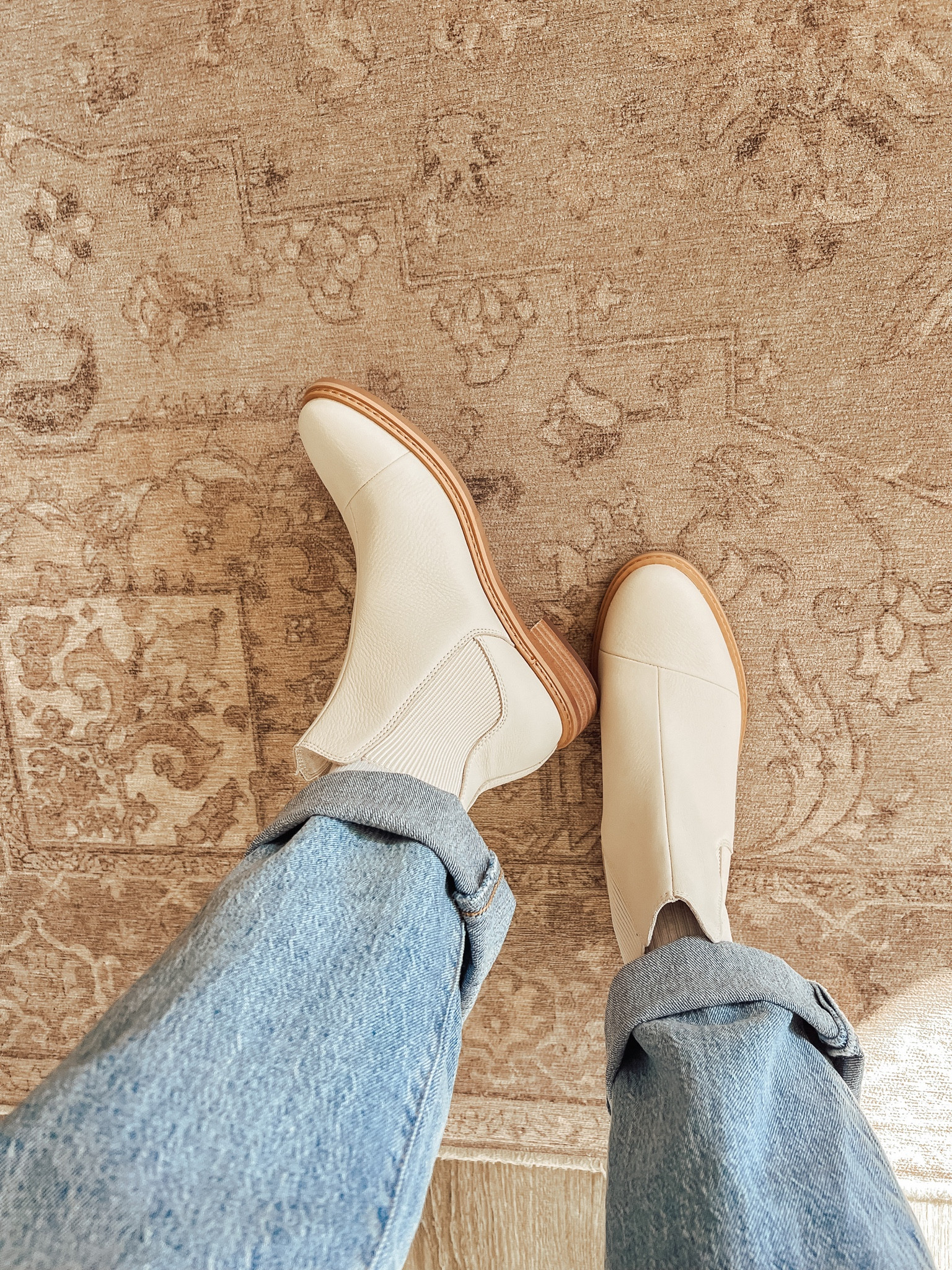 Everyday Fall Booties - Tom’s size 8.5 
Super comfy! I went up a 1/2 size for comfort! 

#LTKshoecrush