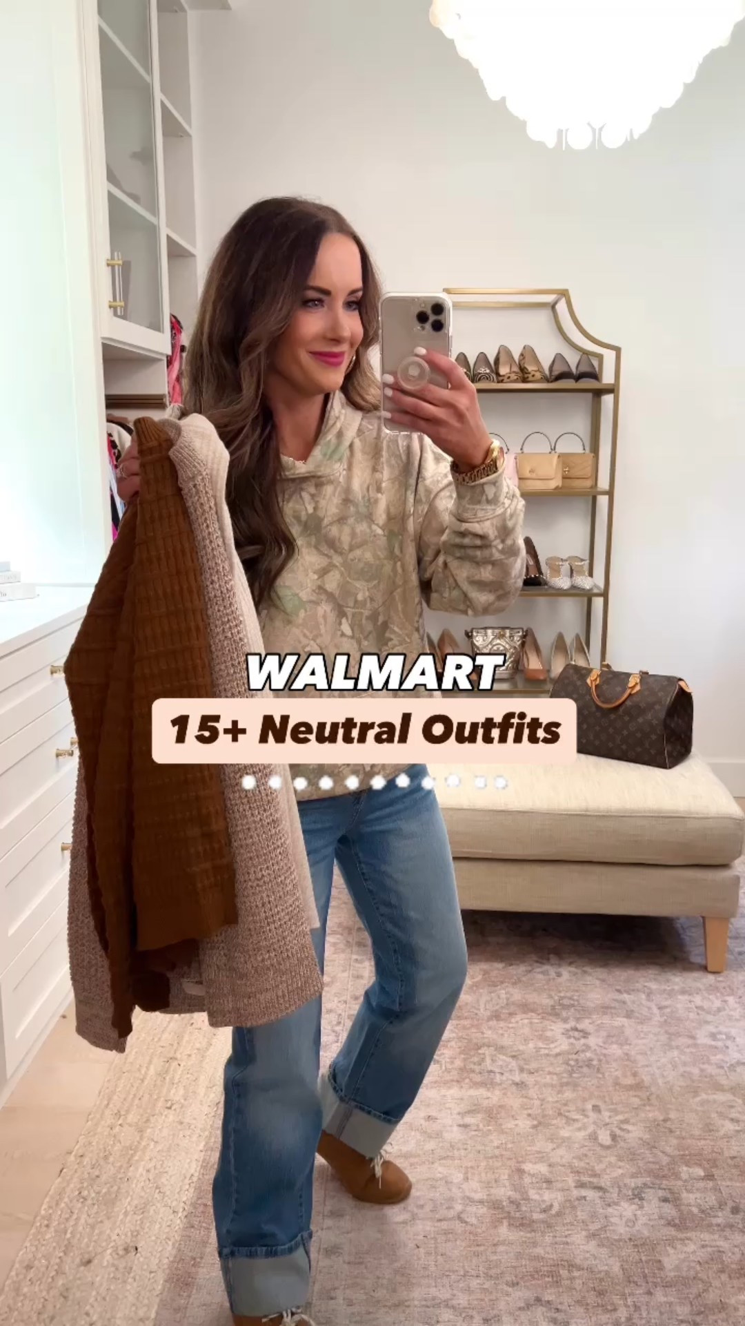 Wearing size S in almost all items except: 
- Sized down to XS in the cream jogger pants 
-sized up M in cowboy sweatshirt 
- wearing size 2 in time and tru jeans 
- wearing size 4 in the Allegrak gray hem jeans 
- size down in the camo pants and scuba jacket if between sizes 