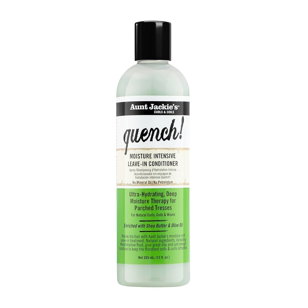 Aunt Jackie's Curls and Coils Quench Moisture Intensive Leave-In Hair Conditioner for Natural Cur... | Amazon (US)