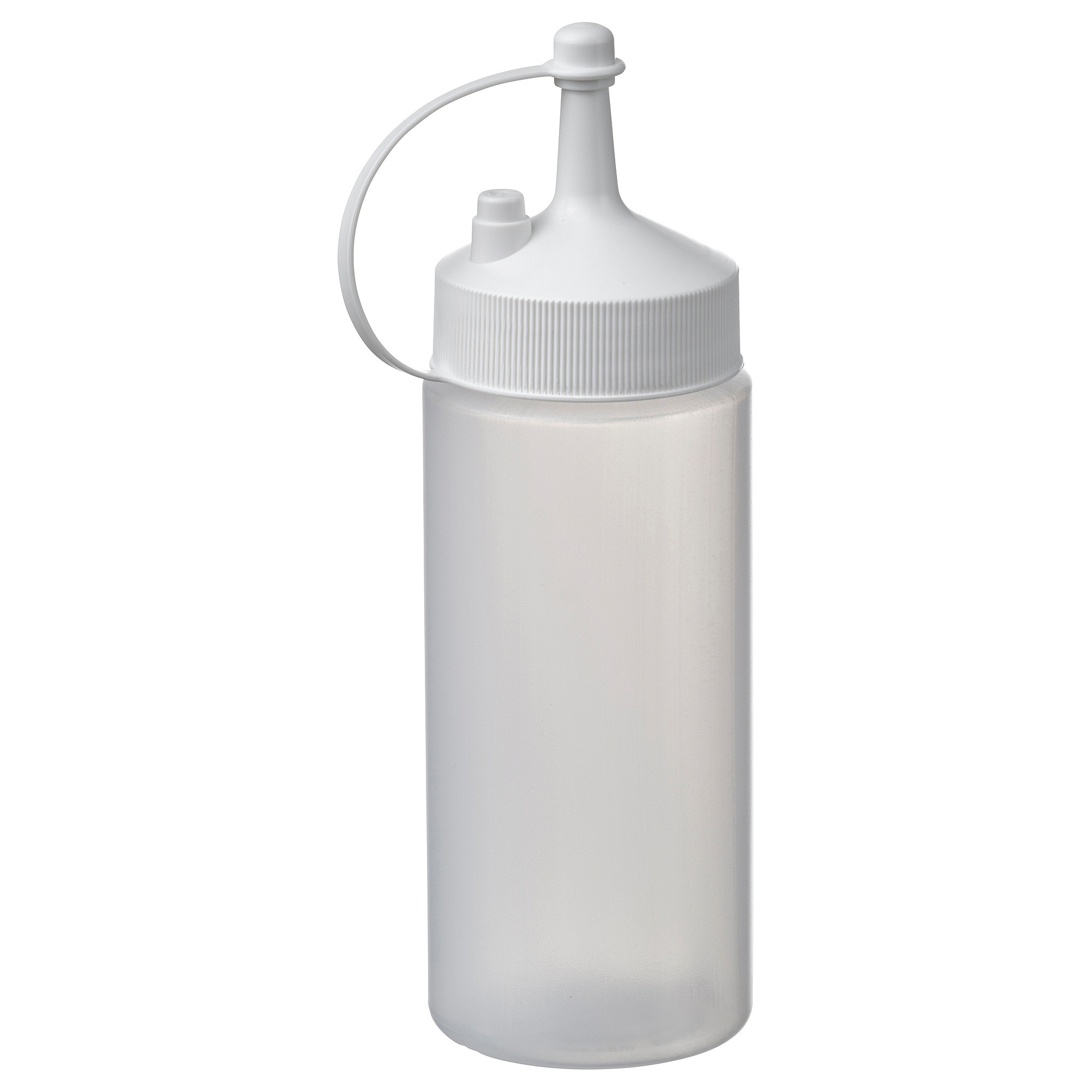 GRILLTIDER Squeeze bottle, white/clear, 7 oz | IKEA US