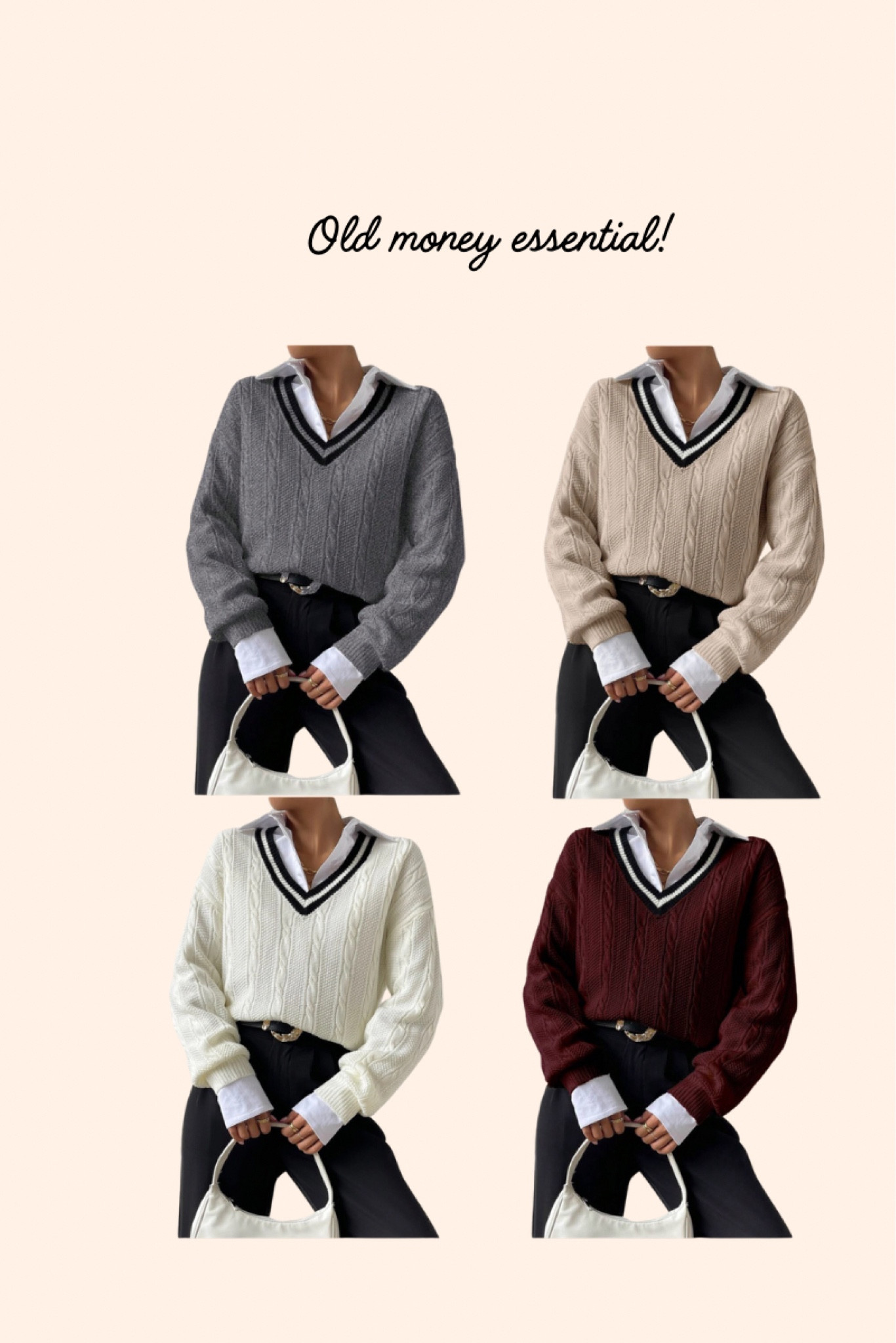 Cable knit sweater, long sleeve, old money style! 

#LTKSaleAlert #LTKMostLoved #LTKStyleTip