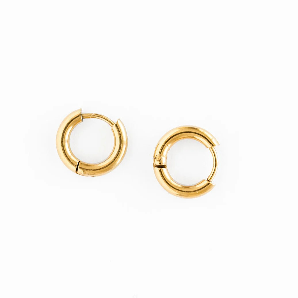 Gold Endless Hoop Earring | Pip Pop Post