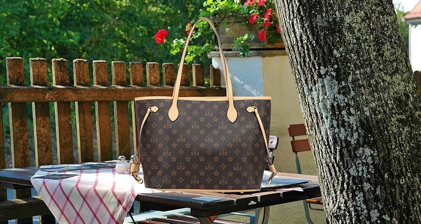 Tote Bags for Women Fashion Handbags Shoulder Bag Top Handle Satchel Purses Sets 2PCS | Amazon (US)