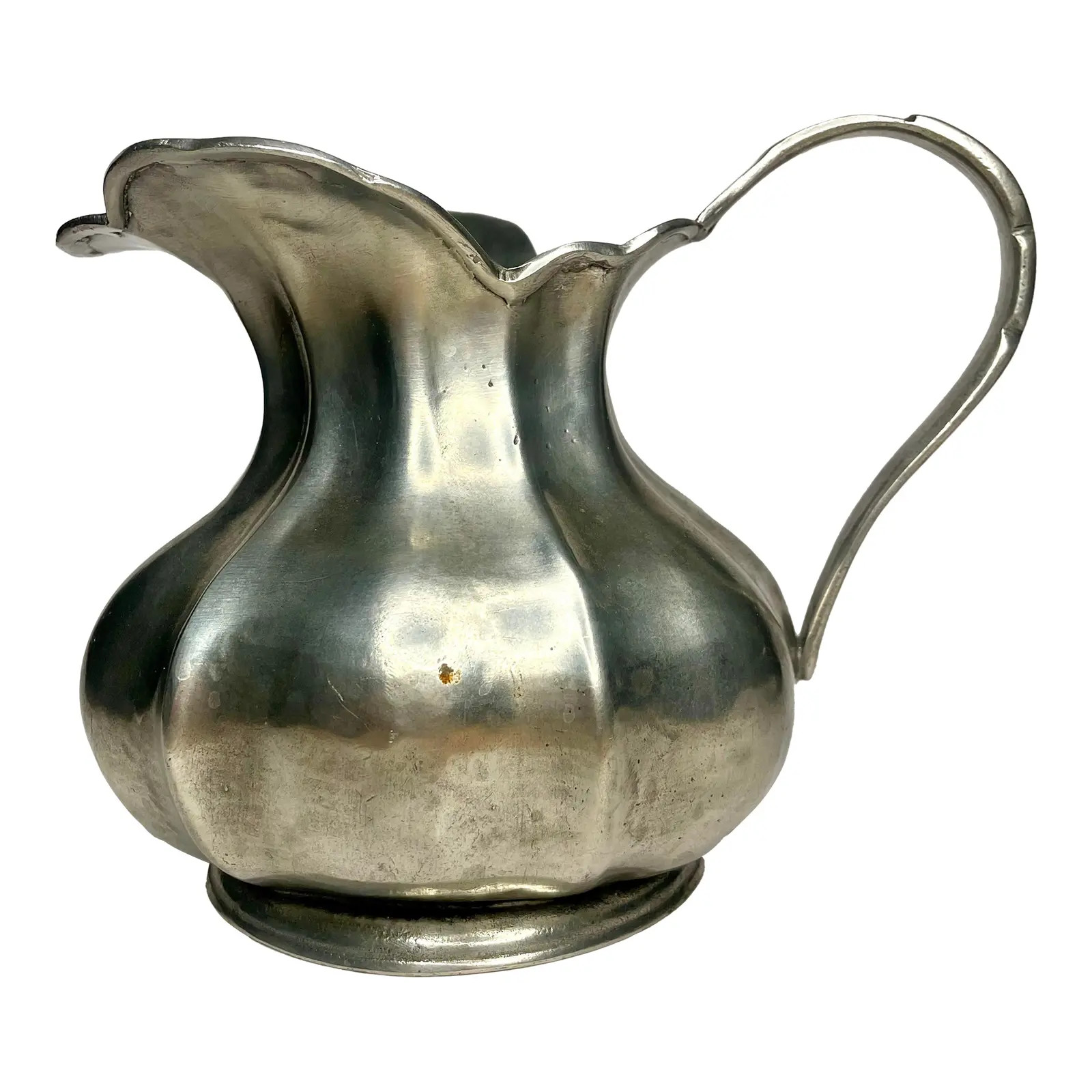 Vintage Italian Pewter Pitcher | Chairish
