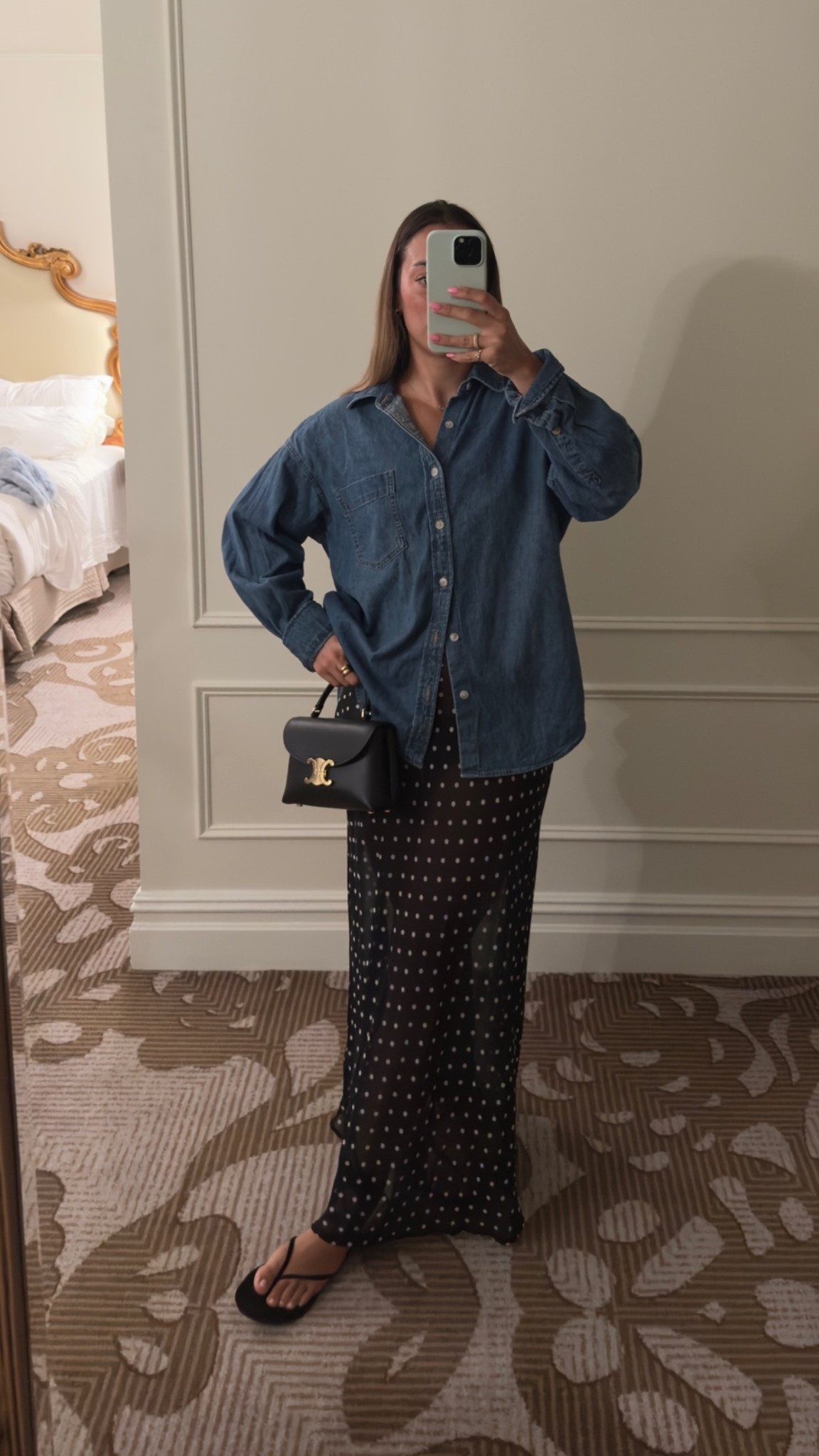 Last dinner in nyc!! Wearing my all time favorite oversized denim button up from aritizia for a cozy rainy night in New York 

Outfit inspo, early fall outfits, end of summer outfit ideas, what to wear in New York, New York outfit ideas, casual dinner outfits, trendy outfit inspo, polka dot outfits, how to style aritzia denim shirt, denim shirt outfit ideas

#LTKootd #LTKdayinmylife #LTKgrwm