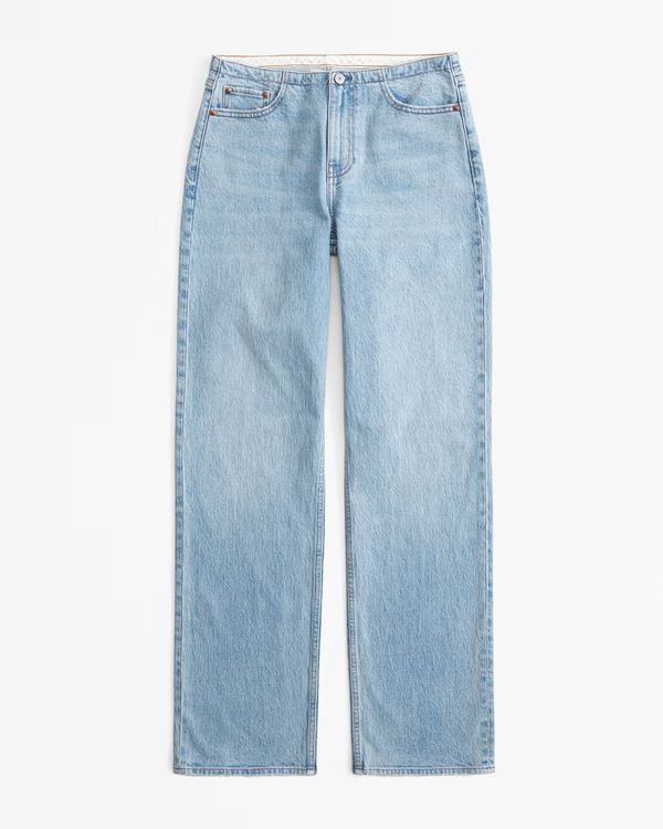 Curve Love Low Rise Baggy Jean | Abercrombie & Fitch (US)